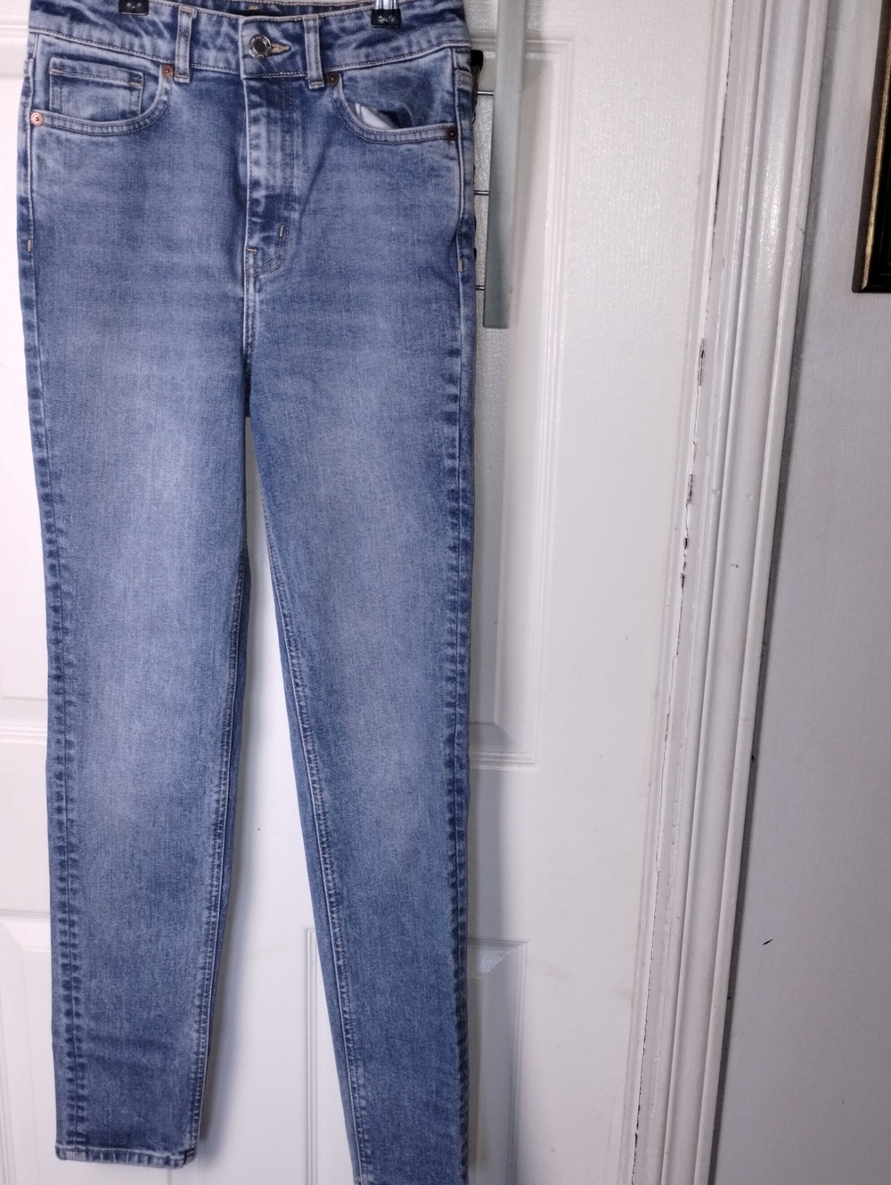 Frank And Oak Light Wash Denim Jeans Size 26 Recycled Denim